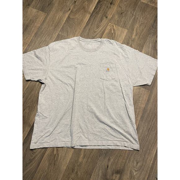 Carhartt Original Fit Short Sleeve Pocket Shirt‎ Gray Men's Size 3XL (Older Tag) - Picture 1 of 5